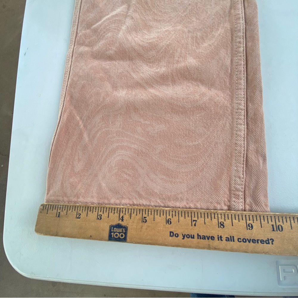 NWT BDG Urban Outfitters Super High Waist Puddle Wide Leg Pink Jeans, 25 0 24 00 - Picture 6 of 13